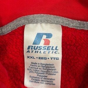 Russell Athletic Red and Gray Hoodie